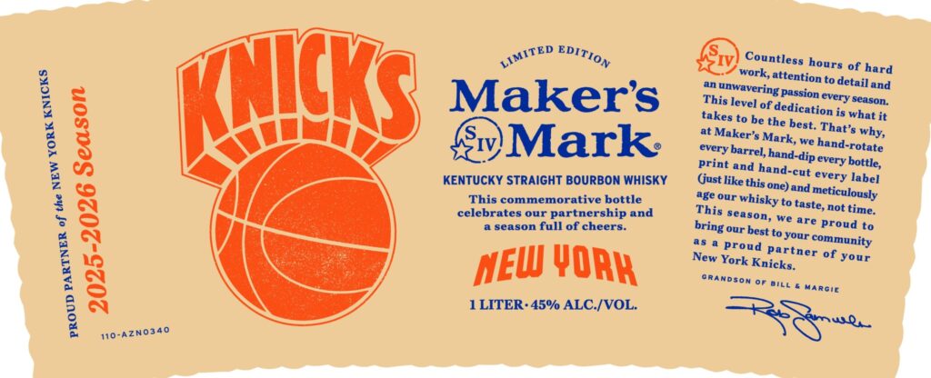 Maker’s Mark New York Knicks Kentucky Straight Bourbon Whiskey