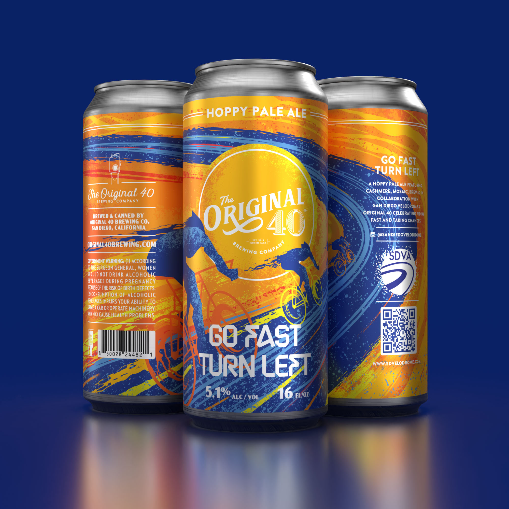 Original 40 Partners with San Diego Velodrome on ‘Go Fast Turn Left’ Hoppy Pale Ale