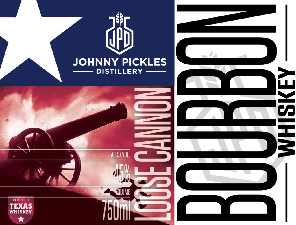 Johnny Pickles Distillery Loose Cannon Bourbon Whiskey