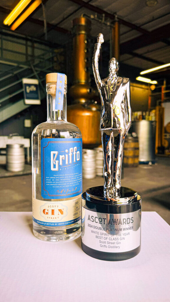 Griffo Distillery awarded Best Gin “White Spirit of the Year” by ASCoT Awards