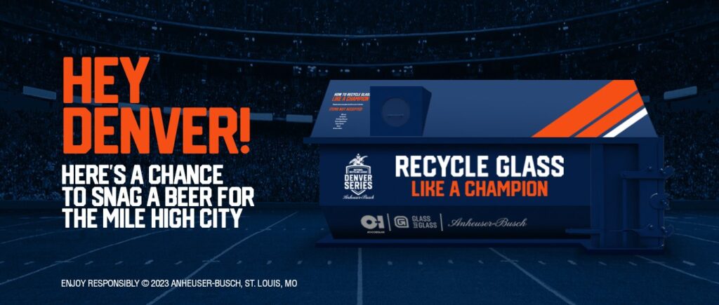 Anheuser-Busch And O-I Glass Kick Off First Local Recycling Challenge In Denver
