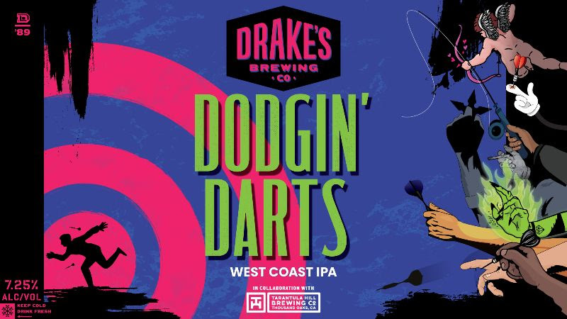Drake’s Releasing Dodgin’ Darts West Coast IPA Collaboration