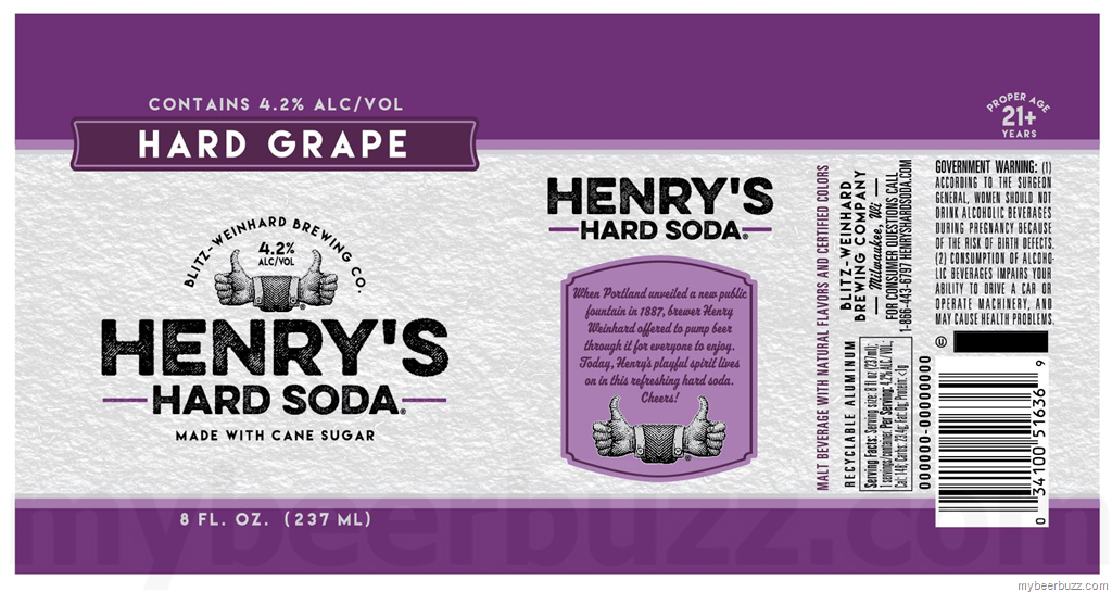 Henry’s Hard Soda Welcomes Fourth Flavor to the Family – Hard Grape