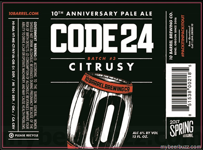 10-Barrel – CODE 24 10th Anniversary Pale Ale