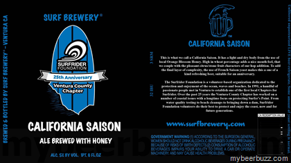 Surf Brewery – California Saison, White IPA, Wahine Wheat, Peach Mango IPA & Foam Board