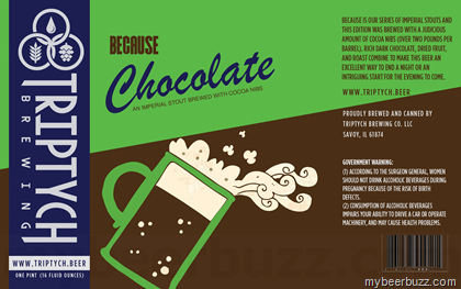 Triptych Brewing – Because Chocolate 16oz Can