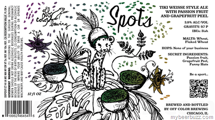 Off Color Brewing Adding Spots Tiki Weisse Bottles