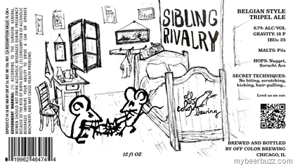 Off Color – Sibling Rivalry 12oz Bottles