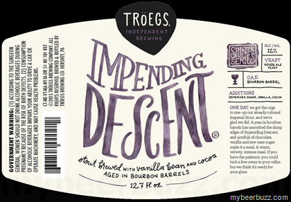 Troegs Splinter Series – Impending Descent Bourbon Barrel Stout