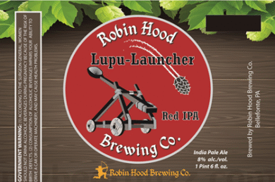 Robin Hood Brewing – Lupu-Launcher Red IPA Bottles