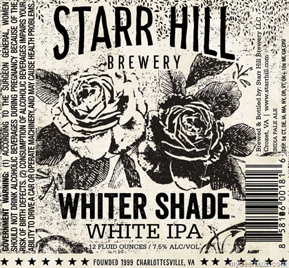 Starr Hill – Whiter Shade White IPA