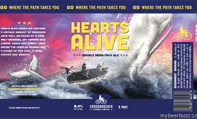 Conshohocken Brewing – Hearts Alive DIPA 16oz Cans