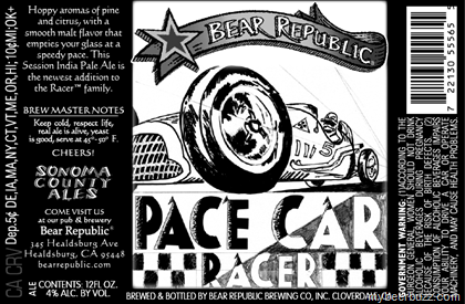Bear Republic – Pace Car Racer Session IPA 12oz Bottles