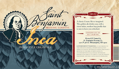 Saint Benjamin Brewing – INCA India-Style Cream Ale, Junto & Wit or Wit Out 12oz Cans