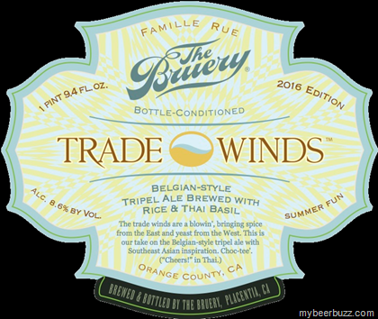The Bruery Updates 2016 Trade Winds Tripel