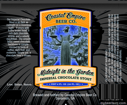 Coastal Empire – Midnight In The Garden Imperial Chocolate Stout, Red Wine Barrel Version, Southern Delight & White Caps