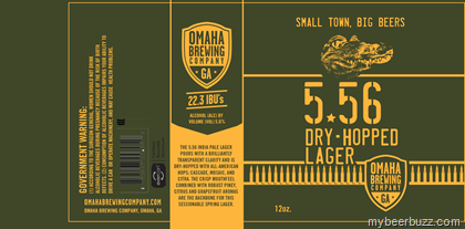 Omaha Brewing – 5.56 Dry-Hopped Lager 12oz Cans