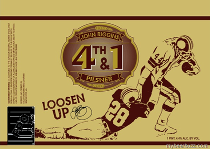 Escutcheon Brewing – John Riggins 4th & 1 Pilsner Cans