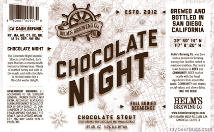Helm’s Brewing – Chocolate Night & En Garde