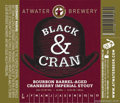 Atwater Brewery – Black & Cran Bourbon Cranberry Imperial Stout