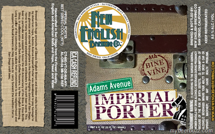 New English Brewing – Bine & Vine 4th Anniversary Ale "Adams Avenue Imperial Porter"