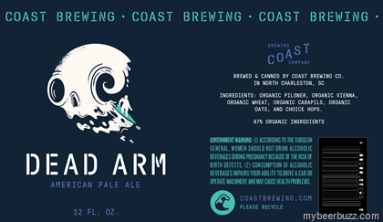 Coast Brewing – Dead Arm, Rye Knot & Blackbeerd 12oz Cans