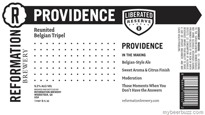 Reformation Brewery – Reunited Belgian Tripel, Union, Atlas, Cadence & Stark