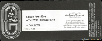 de Garde Brewing – Saison Premiere & Foeder d’Or750ml Bottles