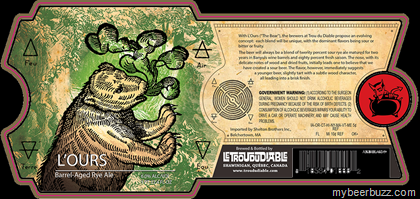 Le Trou Du Diable – L’ours Barrel-Aged Rye Ale
