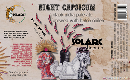 Solarc Beer Co - Night Capsicum Black IPA - My BeerBuzz