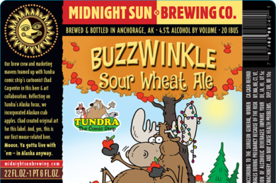 Midnight Sun & Tundra The Comic Strip Collaborate On Buzzwinkle Sour Wheat / Sporter / Arctic Devil