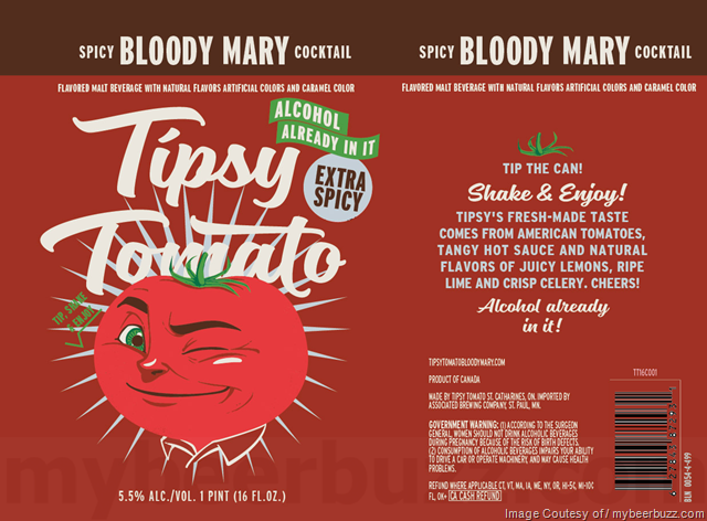 Tipsy Tomato Spicy Bloody Mary Cocktail
