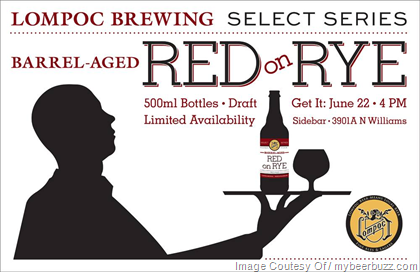 Lompoc Select Series Barrel-Aged Red On Rye Coming 6/22