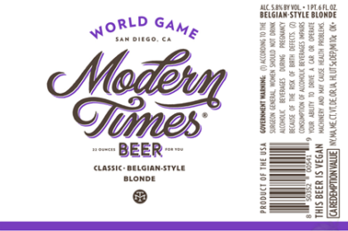 Modern Times – World Games Belgian Blonde