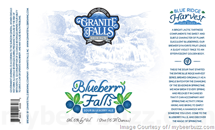 Granite Falls Brewing Adding Blueberry Falls Sour Ale 16oz Cans