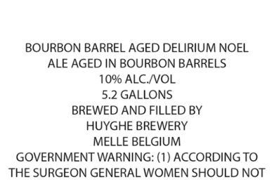 Huyghe Brewery Bourbon Barrel Delirium Noel Coming To The U.S.