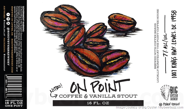 Big Oyster Brewery – On Point Nitro Coffee & Vanilla Stout / Isabelle Cans