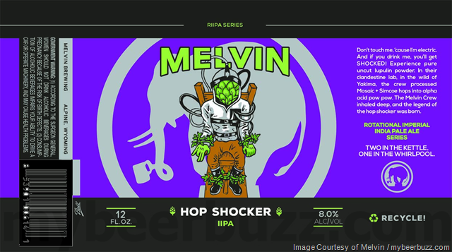 Melvin Brewing – Hop Shocker IIPA, Chuck Morris & Your IPA Cans