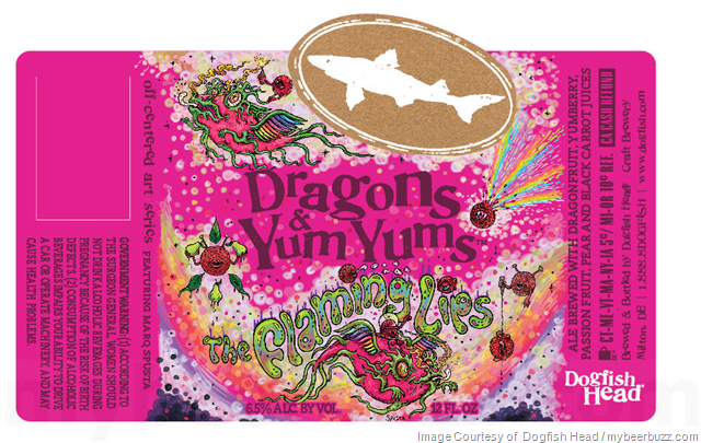 Dogfish Head & The Flaming Lips Collaborate On Dragons & Yum Yums (Full Packaging)