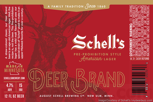 Schell’s Deer Brand Pre-Prohibition Style Lager