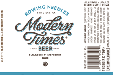 Modern Times – Rowing Needles Blackberry Raspberry Sour
