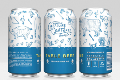 Creature Comforts Table Beer Cans Return