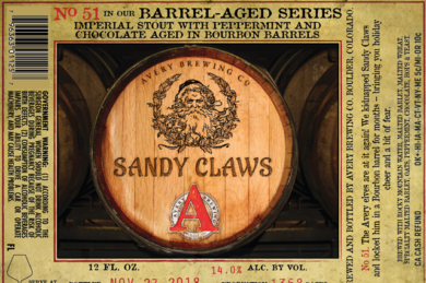 Avery Sandy Claws Coming To Barrel-Aged Series