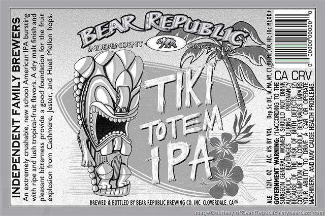 Bear Republic Adding Tiki Totem IPA