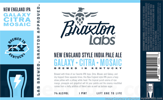 Braxton Labs Adding New England IPA Galaxy Citra Mosaic & Belgian Style Wirbier Cans