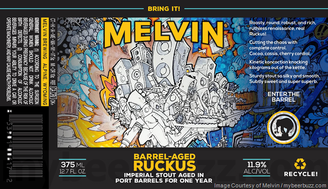 Melvin Brewing – Barrel-Aged Ruckus Bottles