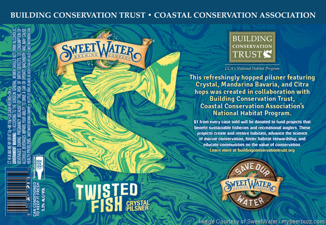 SweetWater Adding Twisted Fish Crystal Pilsner Cans