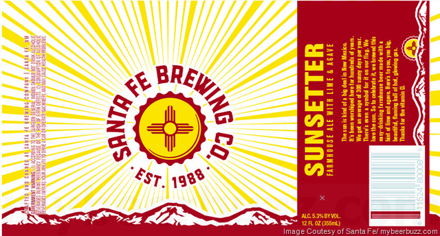 Santa Fe Brewing – Sunsetter Farmhouse Cans