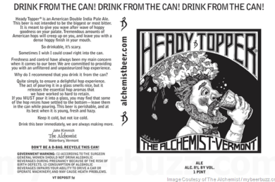 The Alchemist Updating Heady Topper Cans