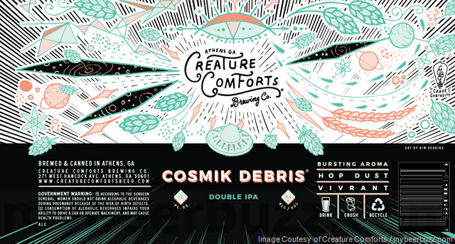 Creature Comforts Cosmik Debris DIPA Cans Return For 2018